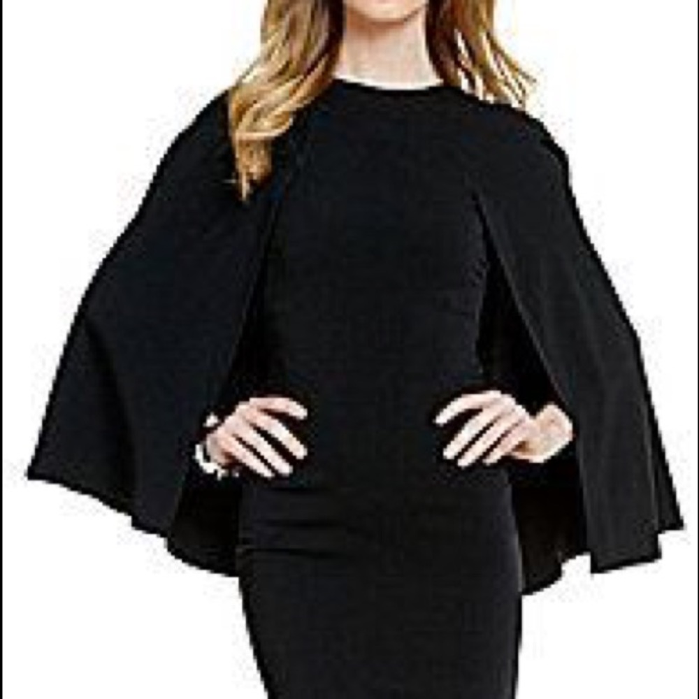 NWT Antonio Melani black cape dress